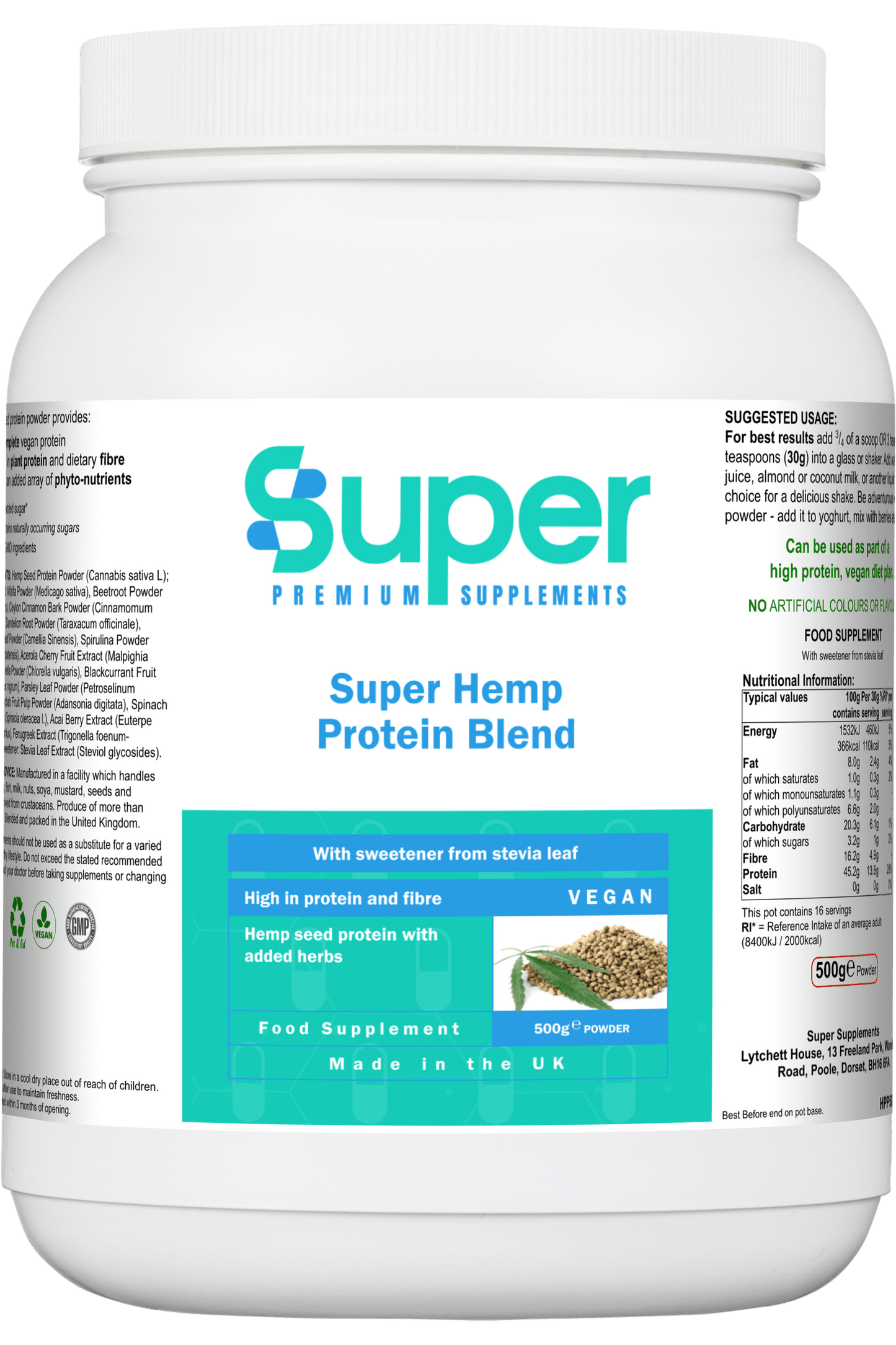 Super Hemp Protein Blend